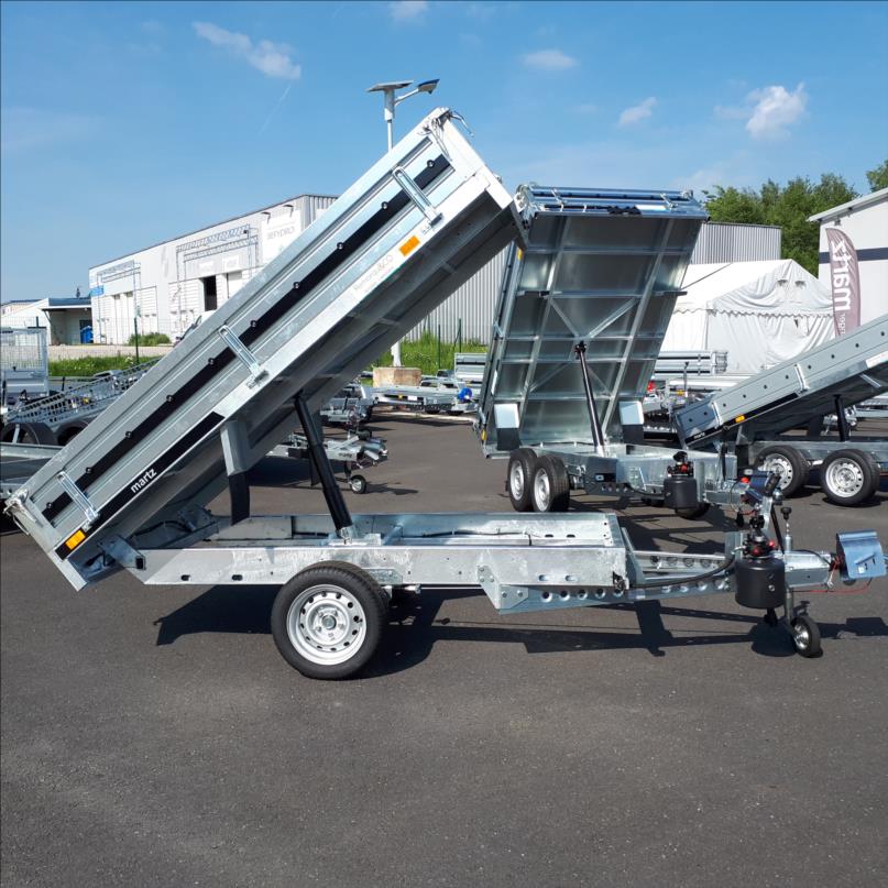 Volquete Kipper 250 C, 2,54 m × 1,53 m, eje simple, PTAC de 800 a 1 500 kg. - Imagen 2